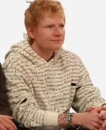 Ed Sheeran Cavaliers v Knicks White Printed Hoodie