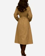 Emilia Clarke Beige Trench Coat