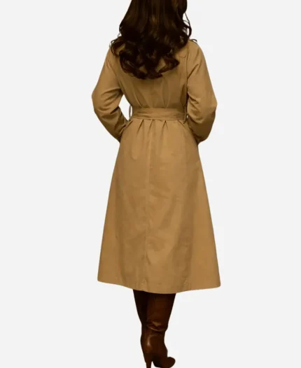 Emilia Clarke Beige Trench Coat