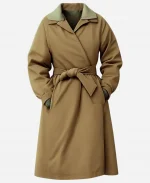 Emilia Clarke Tv Series Ponies Season 01 Bea Beige Trench Coat