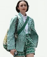 Emily in Paris S05 Lily Collins Striped Jacket