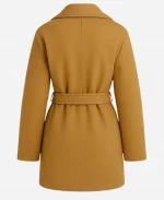 Emma Mackey Ella McCay 2025 Brown Wool Coat