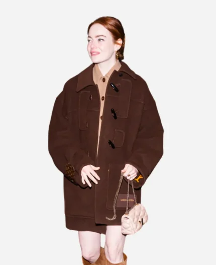 Emma Stone Toggle Coat