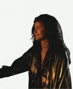 Euphoria Zendaya Black Leather Jacket