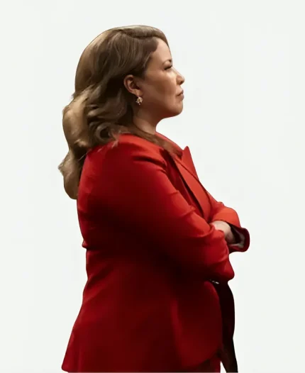 Eva Muñoz Red Blazer