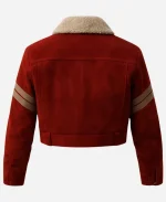 Fallout S02 Aaron Moten Shearling Jacket - Red