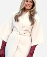 First Lady Melania Knauss Trump White House Christmas Tree Coat