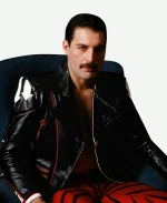 Freddie Mercury Leather Jacket - Black And Red