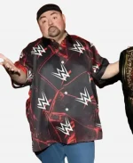 Gabriel Iglesias 2025 WWE Monday Night Raw Fluffy Black Logo Printed Shirt
