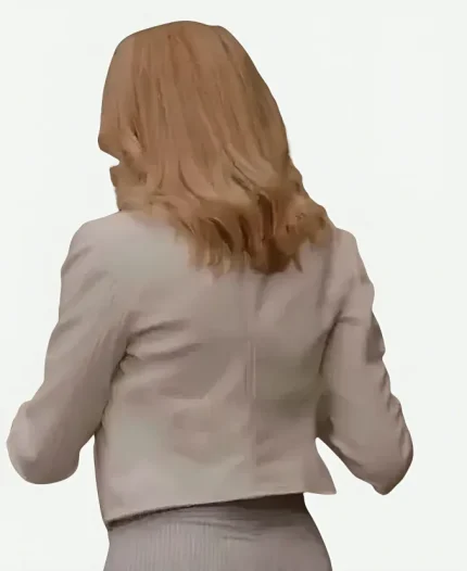 Georgia Miller Ginny And Georgia Brianne Howey White Leather Jacket