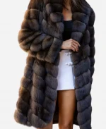 Georgina Rodríguez White House Dark Brown Sable Fur Coat