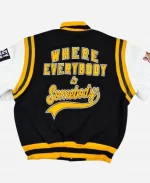 Grambling State University Where Everybody is Somebody  Black And White Varsity Jacket