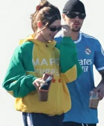 Hailey Bieber Marty Supreme Jacket - Yellow And Green
