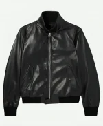 Harrington Black Leather Jacket