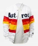 Houston Astros White And Orange Jacket