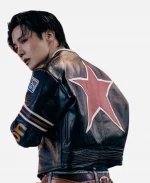J-Hope Jung Ho-seok Killin’ It Girl Moto Star Leather Jacket