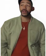 J Marc Jones Movie A Christmas Miracle Tim Bomber Jacket - Green