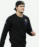J.J. McCarthy Minnesota Vikings 2025 Inspire Change Opportunity Equity Freedom Justice Black Long-Sleeve T-Shirt
