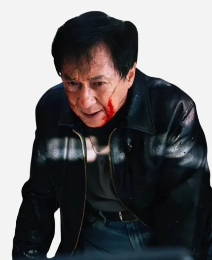 Jackie Chan The Shadow’s Edge Black Leather Jacket