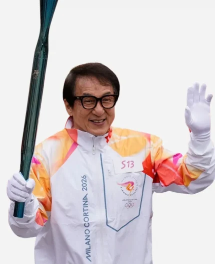 Jackie Chan Winter Olympics Flame Jacket