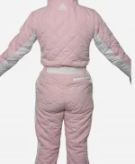 Janel Parrish Finding Mr. Christmas S02 Hooded Snowsuit - Pink