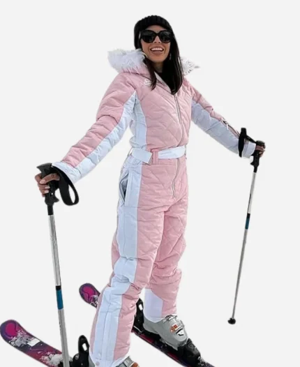 Janel Parrish Finding Mr. Christmas Snowsuit - Pink