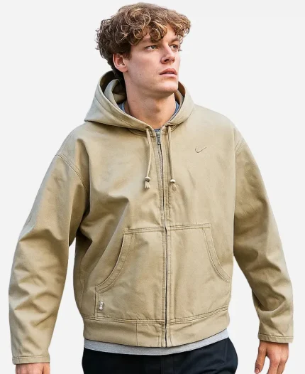 Jannik Sinner Beige Hooded Jacket