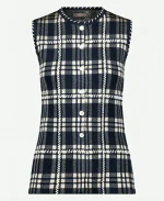 Jenna Bush Hager The Today Show Plaid Top - Navy