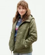 Jenny A Dance in the Snow Puffer Hooded Jacket