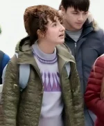 Jenny A Dance in the Snow Puffer Hooded Jacket - Green