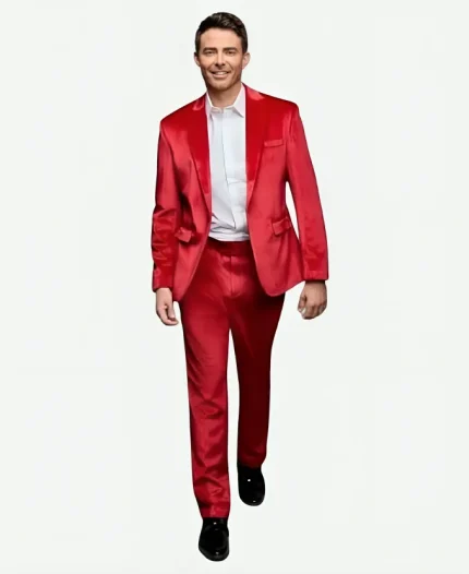 Jonathan Bennett Finding Mr. Christmas Red Suit