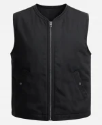 Josh O’Connor Black Vest