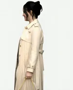 Julia Goldani Telles Accused 2023 S01 Alice Baylor Pleated Trench Coat