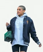 Julien Calloway Gossip Girl Bomber Parachute Jacket - Blue