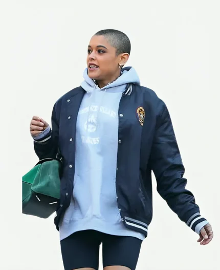 Julien Calloway Gossip Girl Bomber Parachute Jacket - Blue