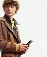 Kyle Morgan The Family Plan 2 Film Van Crosby Brown Hooded Jacket