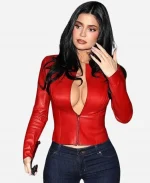 Kylie Jenner Red Jacket
