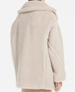 Late Show With Stephen Colbert Short Teddy Bear Icon Beige Coat - Taylor Swift