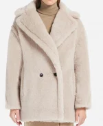 Late Show With Stephen Colbert Short Teddy Bear Icon Taylor Swift Beige Coat