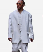 Lewis Hamilton F1 Grand Prix White Monaco Suit