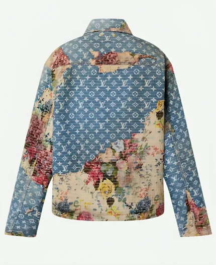 Louis Vuitton Destroyed Workwear Denim Jacket - Blue