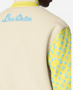 Louis Vuitton Monogram Playground Yellow And White Varsity Blouson Jacket