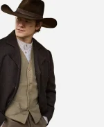 Lucas Till Tv Series The Abandons S01 Garret Van Ness Black Wool Coat