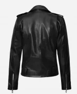 Lucy Hale Edgy Black Biker Leather Jacket