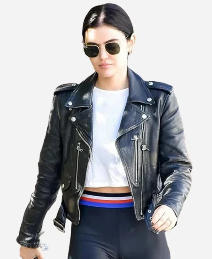 Lucy Hale Los Angeles Black Jacket
