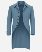 Luke Thompson Blue Wool Coat
