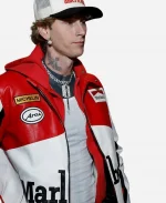 Machine Gun Kelly MGK Las Vegas Formula 1 Grand Prix Leather Jacket