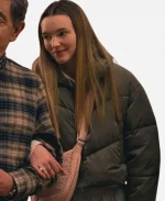 Maddy Brown Puffer Jacke