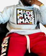 Made In His Image Grey Pillover Hoodie