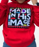Made In His Image Hoodie - Red
